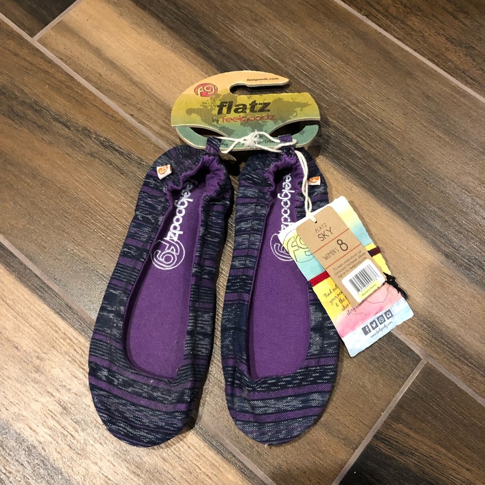 Purple multi flats